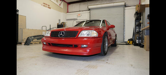 Introducing the MR129 FLS-B Front Lip Spoiler Kit for Mercedes R129 (1996–2002 Sport Bumper)