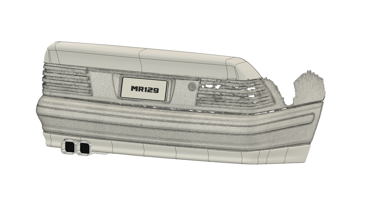 MR129 Type C – Strategy Rear Bumper Lip | Mercedes-Benz R129 Facelift Non-Sport (1996–2002) — Ready-to-Install