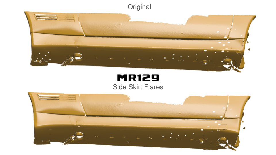 MR129 Side Skirt Flare Extension – Mercedes R129 Pre-Facelift PFL (1989–1995)