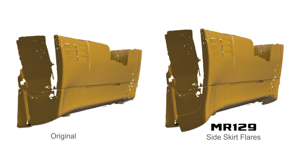 MR129 Side Skirt Flare Extension – Mercedes R129 Pre-Facelift PFL (1989–1995)