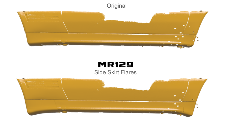 MR129 Side Skirt Flare Extension – Mercedes R129 Pre-Facelift PFL (1989–1995)