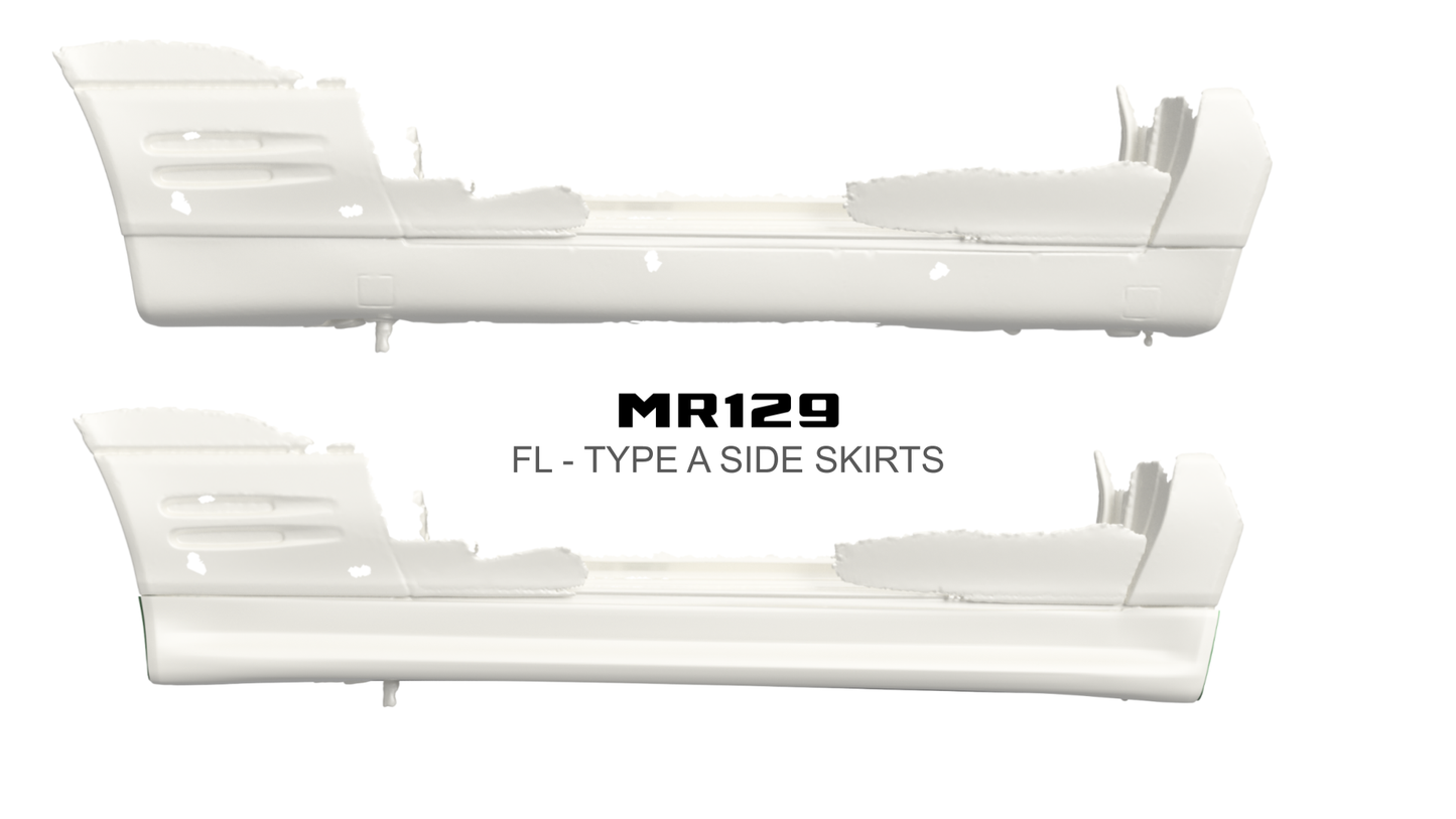 Type A - Full Side Skirt Rocker Panel for Mercedes R129 Facelift FL 1996–2002