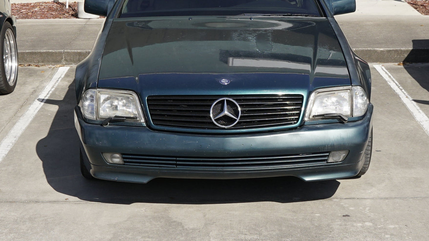 MR129 Three Mercedes R129 infront of Shop Green 500SL SL320 300SL Florida