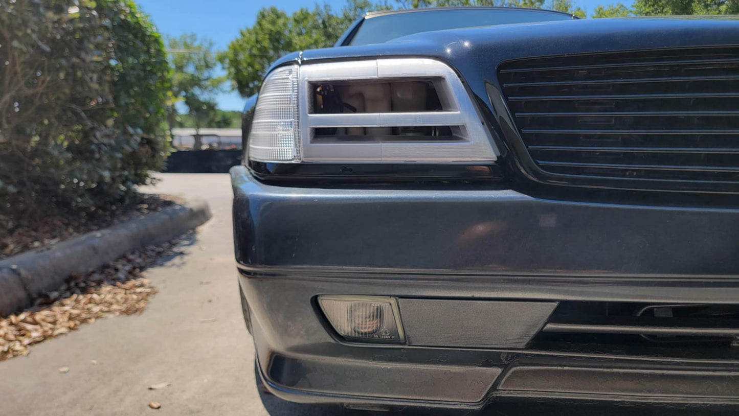 Original Ram-Air Race Track Headlights for Mercedes R129
