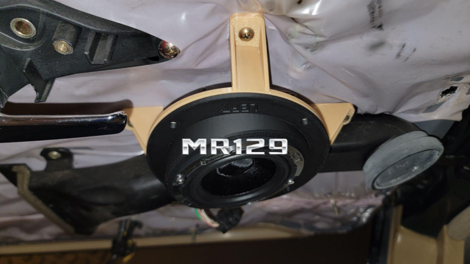 MR129- Front 3-Way Component Speaker Upgrade Bracket Kit - R129 Mercedes 1990–1995