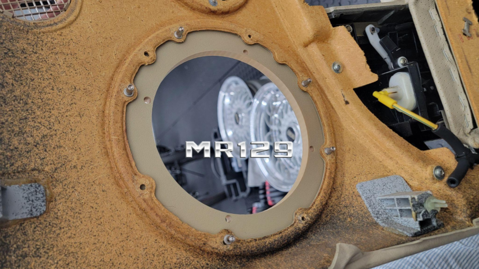 MR129 Front 3-Way Component Speaker Upgrade Bracket Kit for Mercedes R129 (1990–1995)