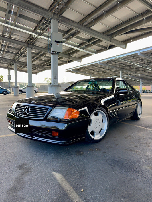 MR129 R129 Type B Sentinel Front Lip - customer install front three-quarter view