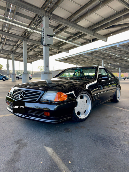 MR129 R129 Type B Sentinel Front Lip - customer install front three-quarter view