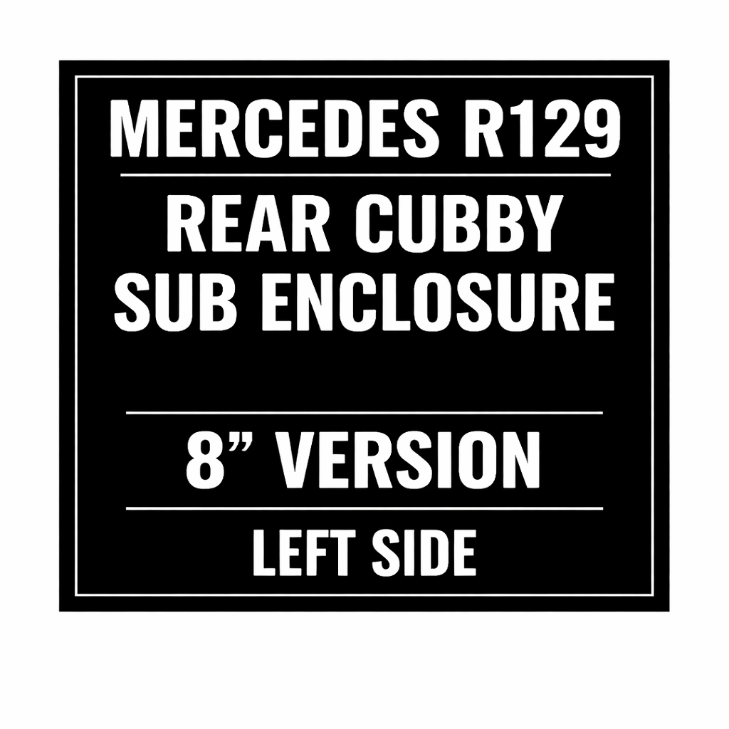 Rear Cubby Storage Subwoofer Enclosure for Mercedes R129 (1990–2002)
