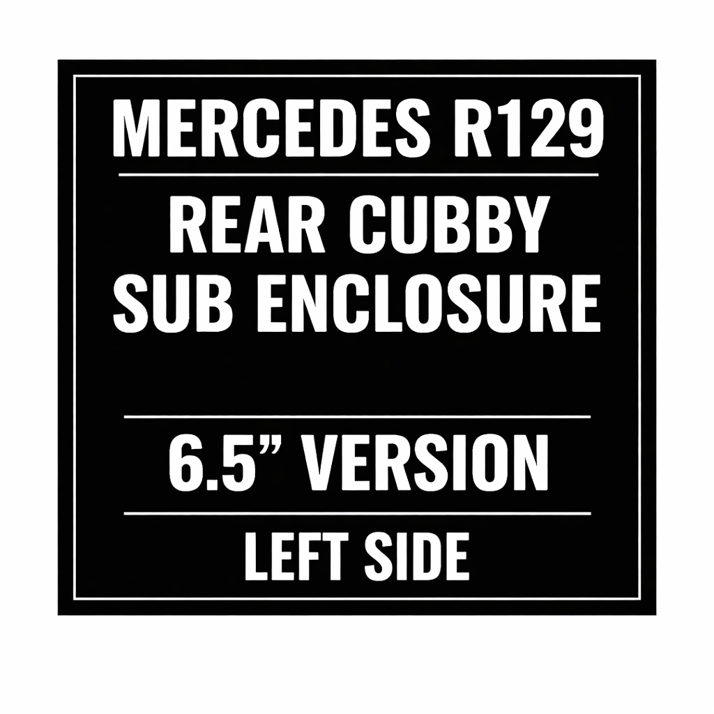 Rear Cubby Storage Subwoofer Enclosure for Mercedes R129 (1990–2002)