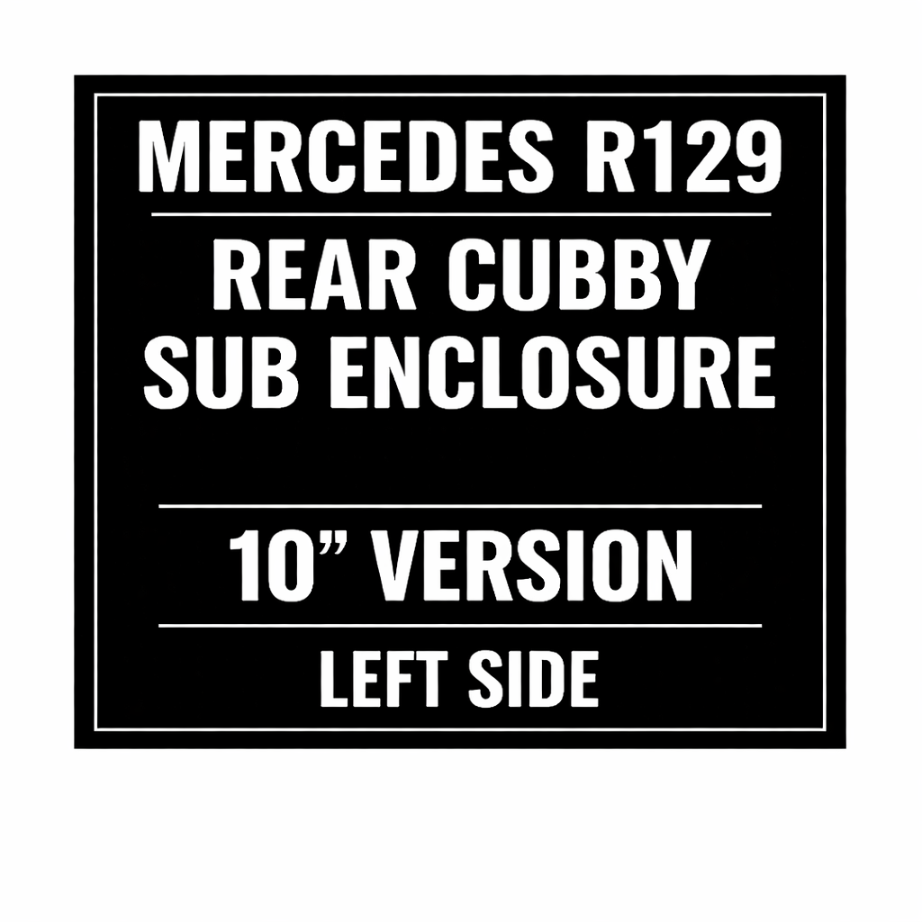 Rear Cubby Storage Subwoofer Enclosure for Mercedes R129 (1990–2002)