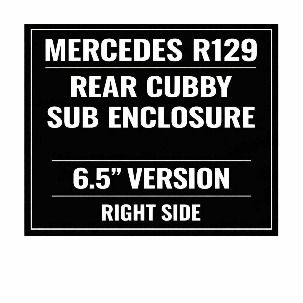 Rear Cubby Storage Subwoofer Enclosure for Mercedes R129 (1990–2002)