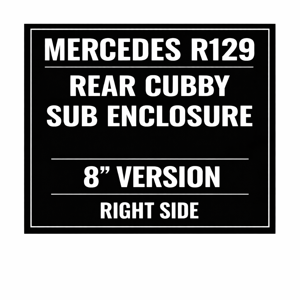 Rear Cubby Storage Subwoofer Enclosure for Mercedes R129 (1990–2002)