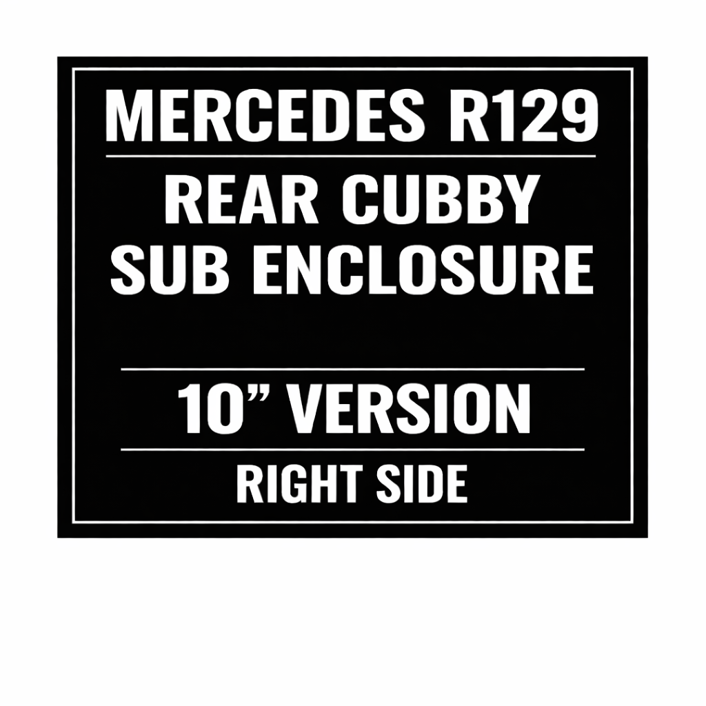 Rear Cubby Storage Subwoofer Enclosure for Mercedes R129 (1990–2002)