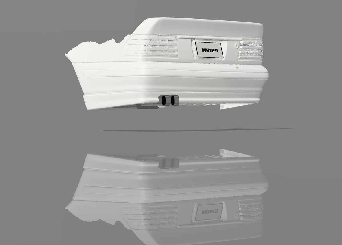 MR129 Type C – Concours Rear Bumper Lip | Mercedes-Benz R129 Facelift Non-Sport (1996–2002) — Digital STL File