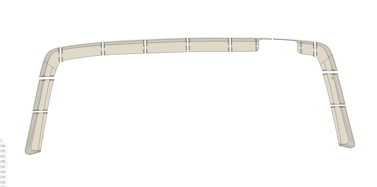 MR129 Type C – Concours Rear Bumper Lip | Mercedes-Benz R129 Facelift Non-Sport (1996–2002) — Digital STL File