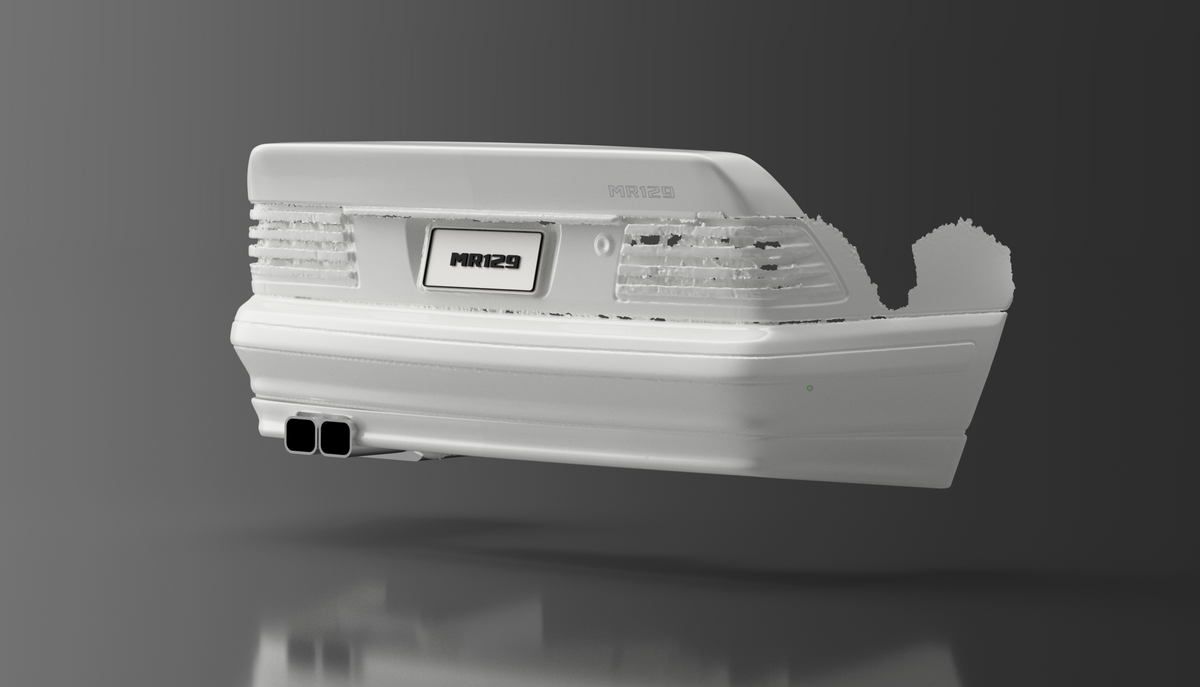 MR129 Type C – Concours Rear Bumper Lip | Mercedes-Benz R129 Facelift Non-Sport (1996–2002) — Digital STL File