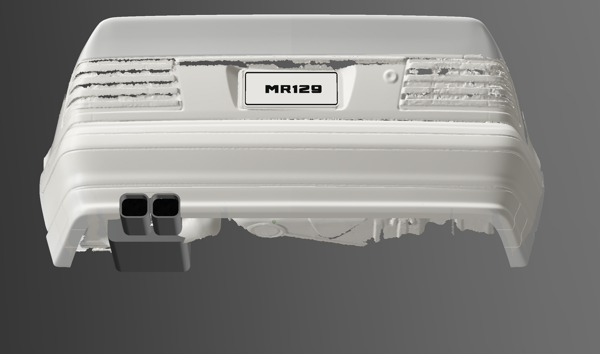MR129 Type C – Concours Rear Bumper Lip | Mercedes-Benz R129 Facelift Non-Sport (1996–2002) — Digital STL File