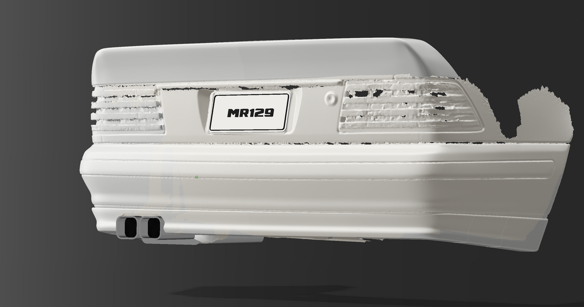 MR129 Type C – Concours Rear Bumper Lip | Mercedes-Benz R129 Facelift Non-Sport (1996–2002) — Digital STL File