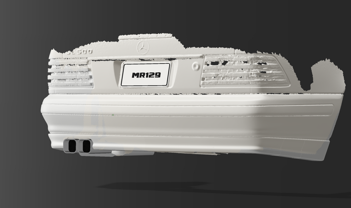 MR129 Type C – Concours Rear Bumper Lip | Mercedes-Benz R129 Facelift Non-Sport (1996–2002) — Digital STL File