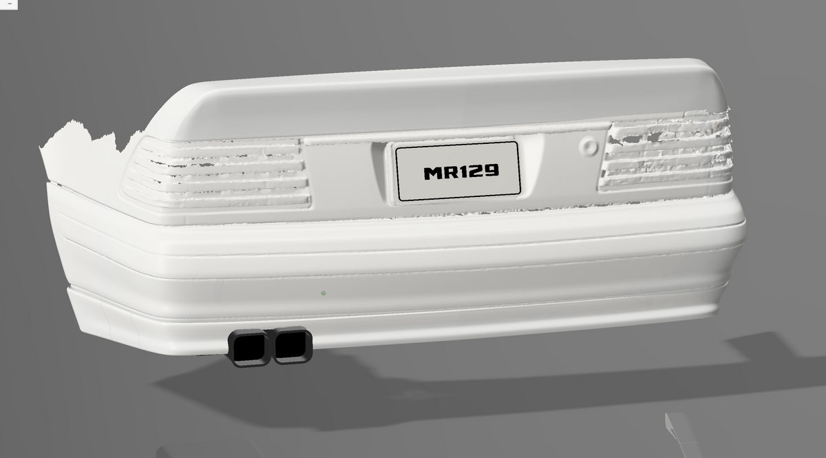 MR129 Type C – Concours Rear Bumper Lip | Mercedes-Benz R129 Facelift Non-Sport (1996–2002) — Digital STL File