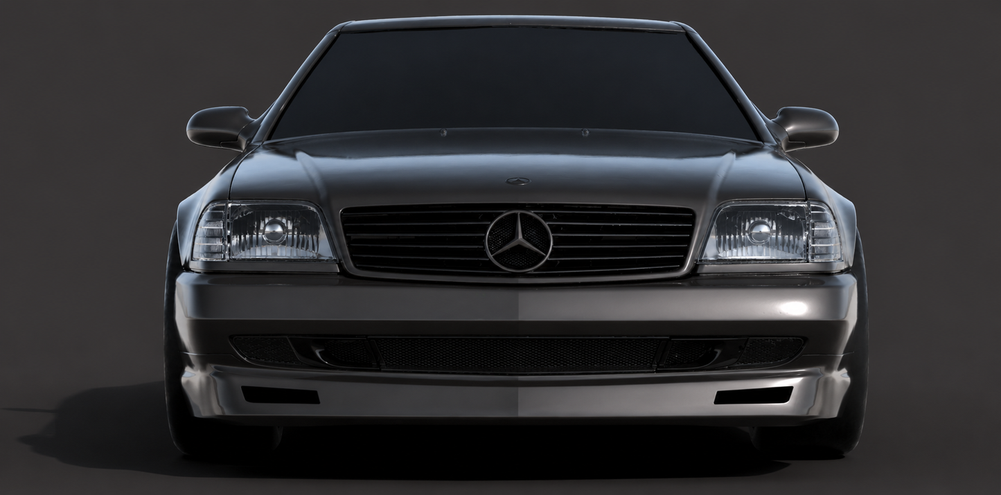 MR129 Type A – Phantom Front Lip | Mercedes-Benz R129 Facelift Sport Package (1996–2002) — Ready-to-Install