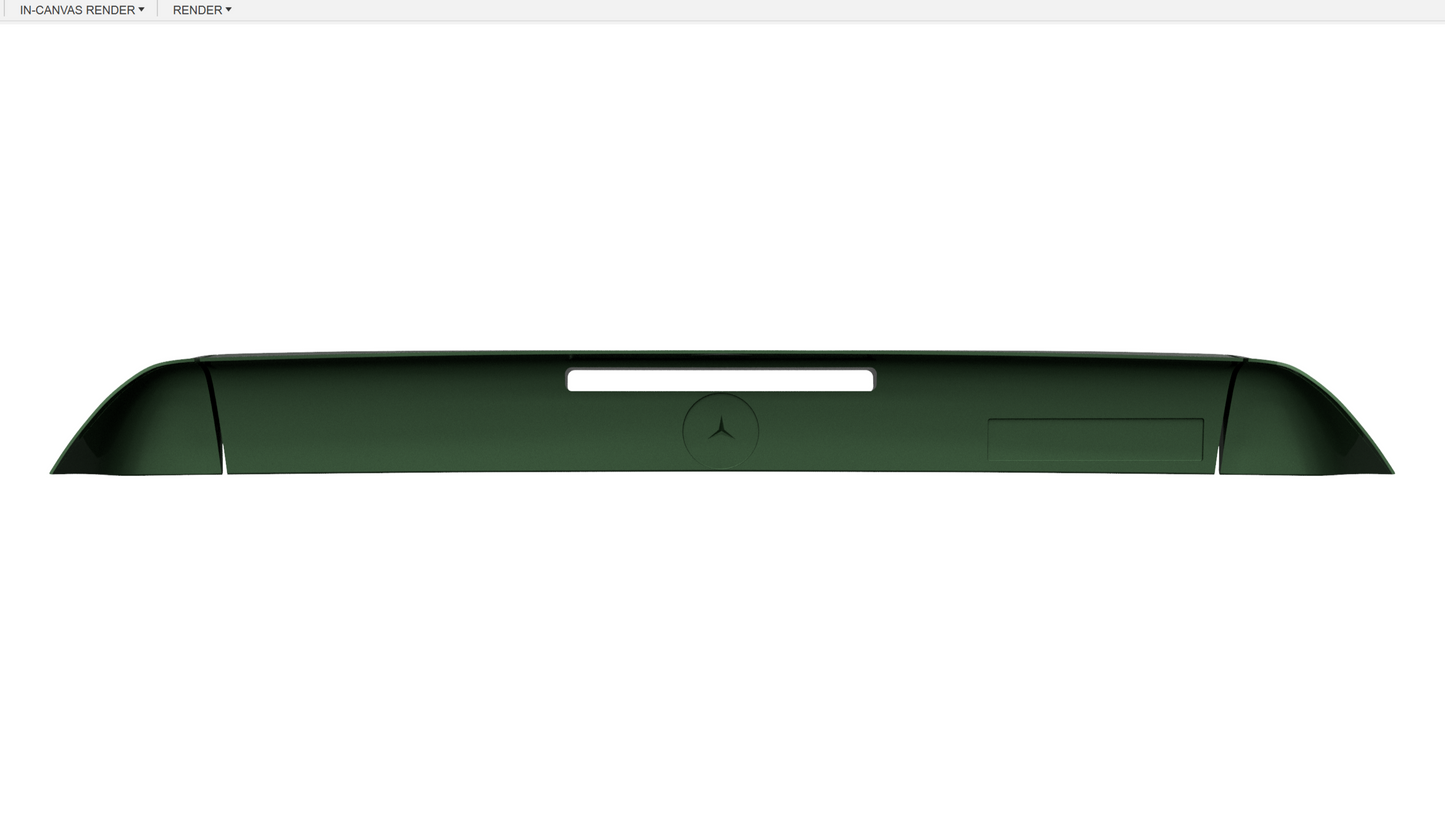 Pre-Merger AMG-Inspired Rear Spoiler with 3rd Brake Light Cutout for Mercedes R129 (1989–2002)