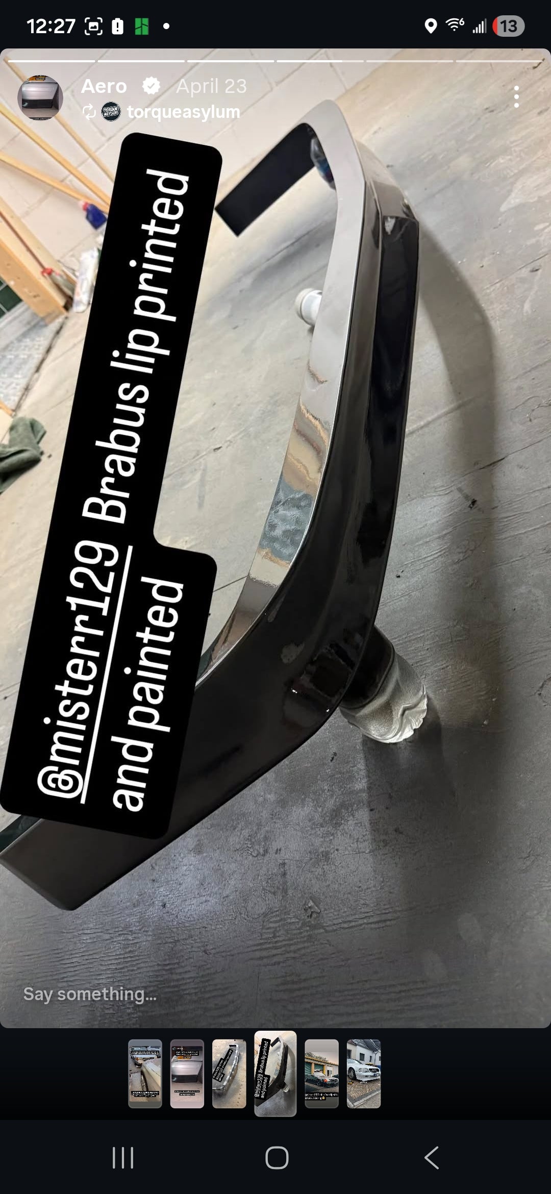 BRABUS-Style Front Lip for Mercedes-Benz R129 (1996–2002) – Non-Sport Models