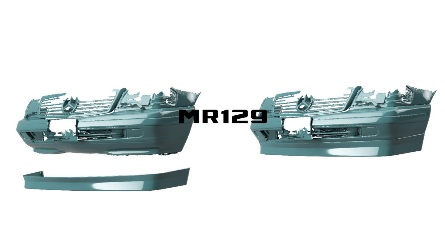 Brabus-Style Front Lip Spoiler for Mercedes R129 (1996–2002 Non-Sport)