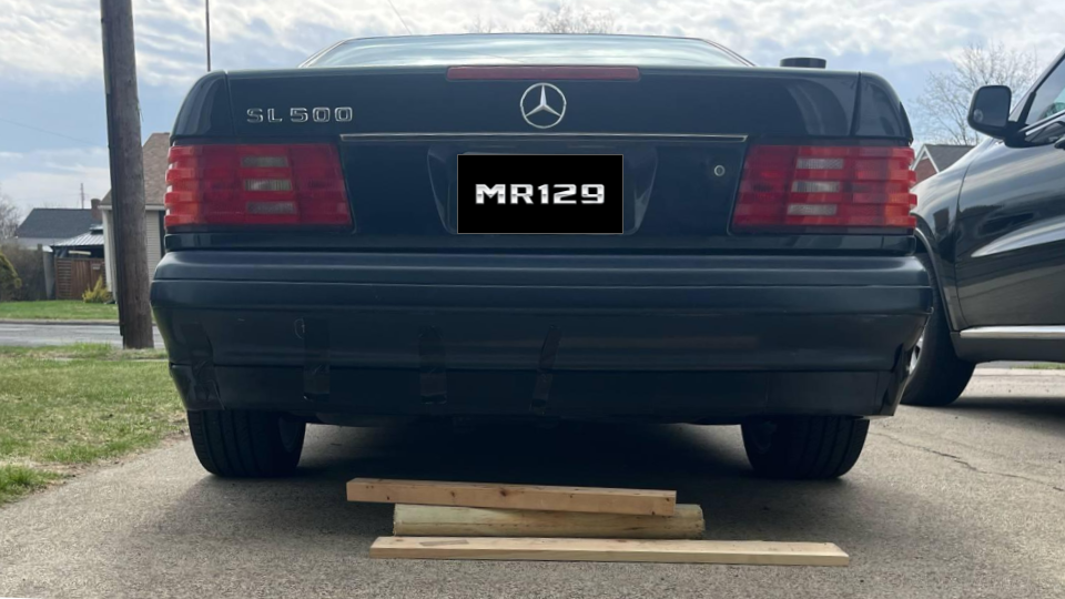 Type-B Rear Lip Spoiler for Mercedes R129 (1996–2002 Facelift Non-Sport)