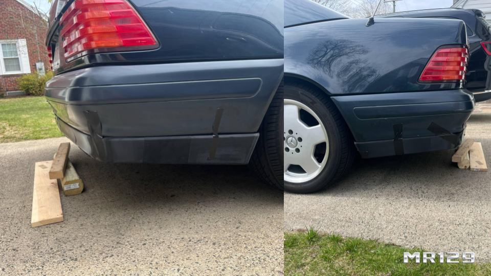 Type-B Rear Lip Spoiler for Mercedes R129 (1996–2002 Facelift Non-Sport)