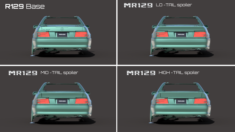 Pre-Merger AMG-Inspired Rear Spoiler for Mercedes R129 – All Models by MR129
