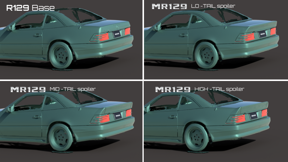 Pre-Merger AMG-Inspired Rear Spoiler for Mercedes R129 – All Models by MR129