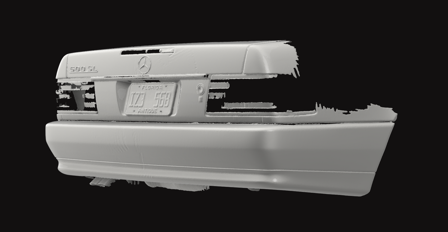 Mercedes R129 (1989–2002) PFL Rear Bumper — Optimized High-Resolution 3D Scan (Digital STL Reference File)