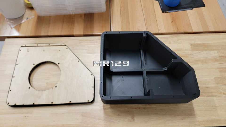 Rear Cubby Storage Subwoofer Enclosure for Mercedes R129 (1990–2002) – Fits 6.5", 8", 10" SUBWOOFER
