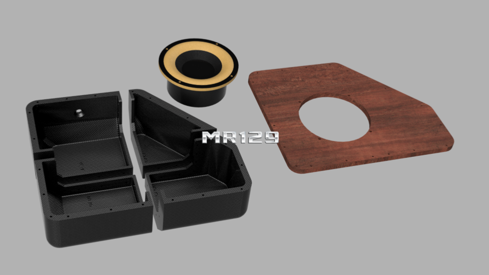 Rear Cubby Storage Subwoofer Enclosure for Mercedes R129 (1990–2002) – Fits 6.5", 8", 10" SUBWOOFER