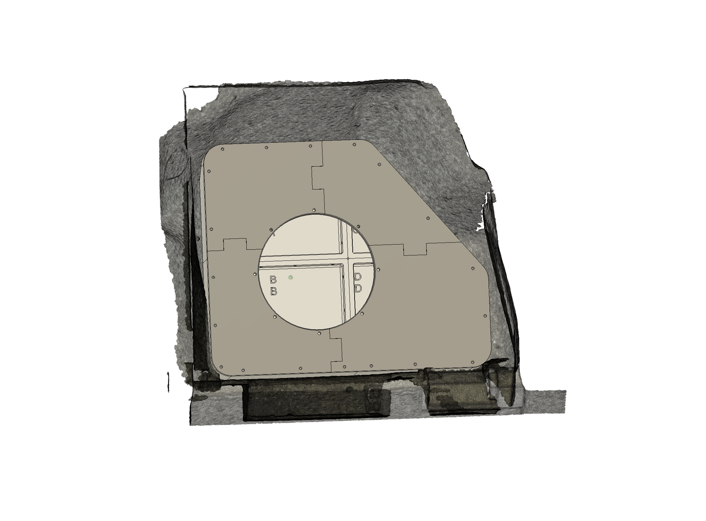 Rear Cubby Storage Subwoofer Enclosure for Mercedes R129 (1990–2002)