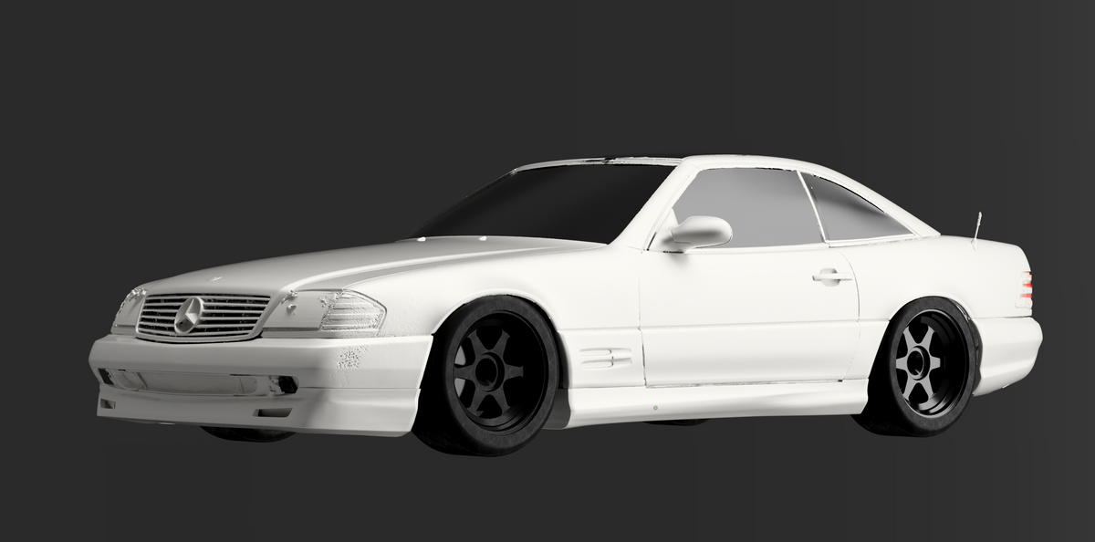 mr129 type a side skirt fls mercedes r129