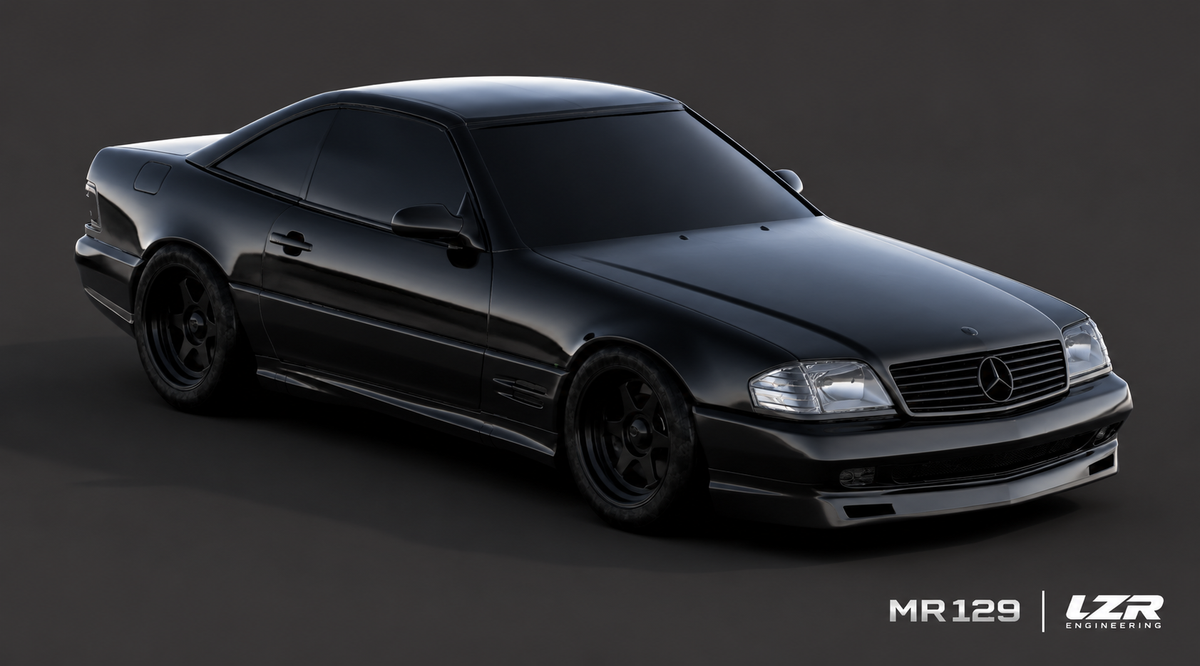 MR129 Type D – Phantom Front Lip | Mercedes-Benz R129 All Models (1996–2002) — Ready-to-Install