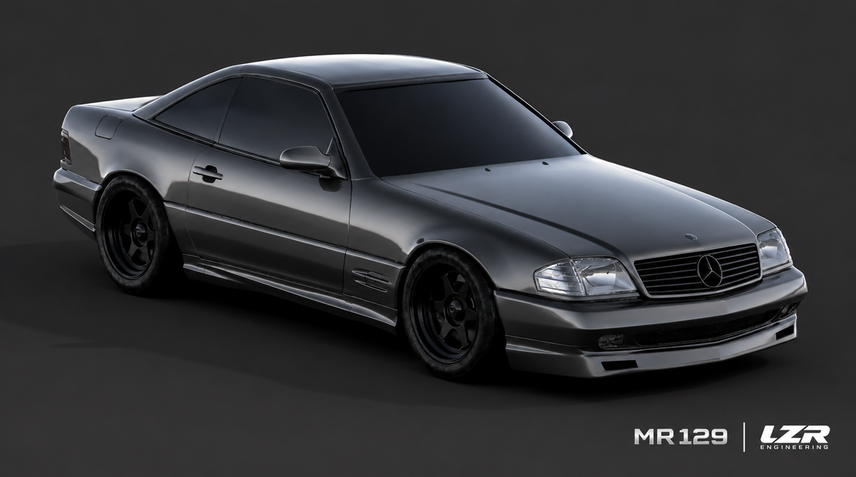 MR129 Type D – Phantom Front Lip | Mercedes-Benz R129 All Models (1996–2002) — Ready-to-Install