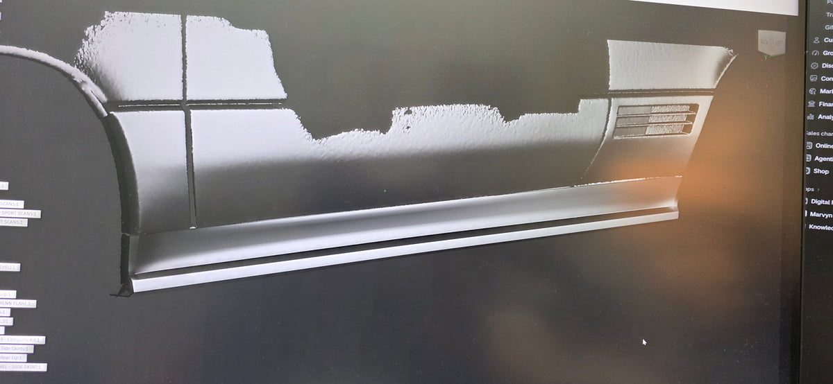 MR129 Type B – Sentinel Side Skirts | Mercedes-Benz R129 Pre-Facelift (1989–1995) — Digital STL File